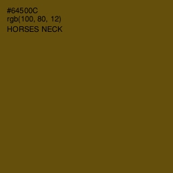 #64500C - Horses Neck Color Image